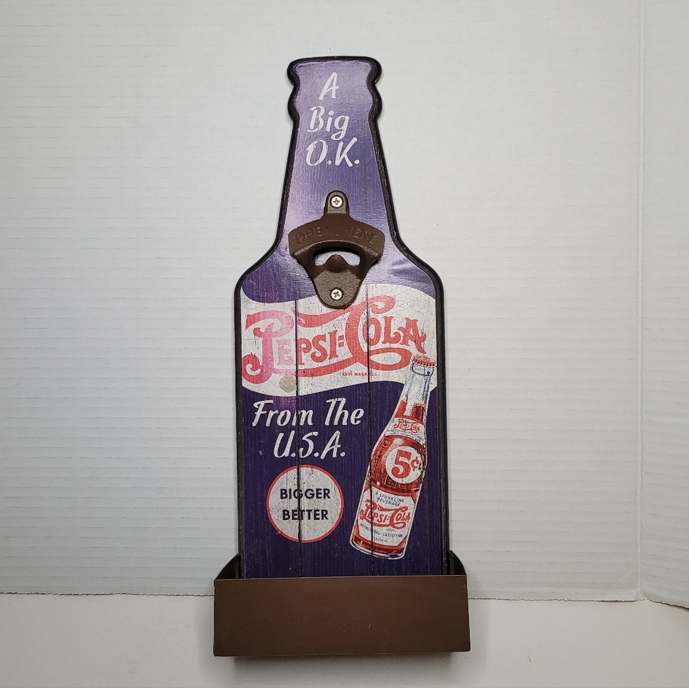 Pepsi-Cola Wall Mounted Bottle Opener